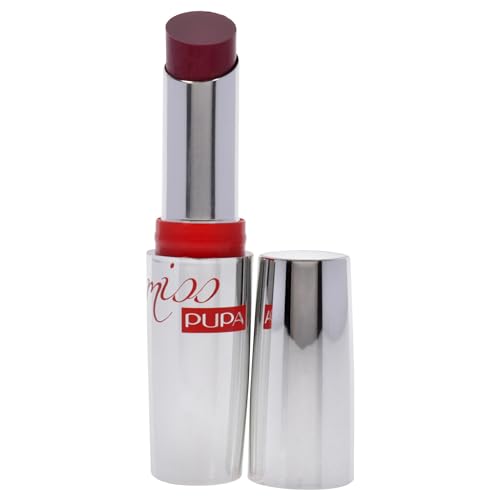 Pupa Milano Miss PUPA Lipstick - Creamy, Ultra Pigmented Color For Lips - Nourishing Formula - Crystal-Effect Lipstick - Ultimate Boost Of Volume And Hydration - No.505/Trues Scarlet - 0.071 Oz.