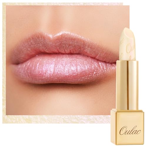 Oulac Sheer White Lipstick for Women, High Impact Lipcolor with Moisturizing Creamy Formula, Vegan Beauty Sheer Shimmer Lipstick, Crystal Veil(27)