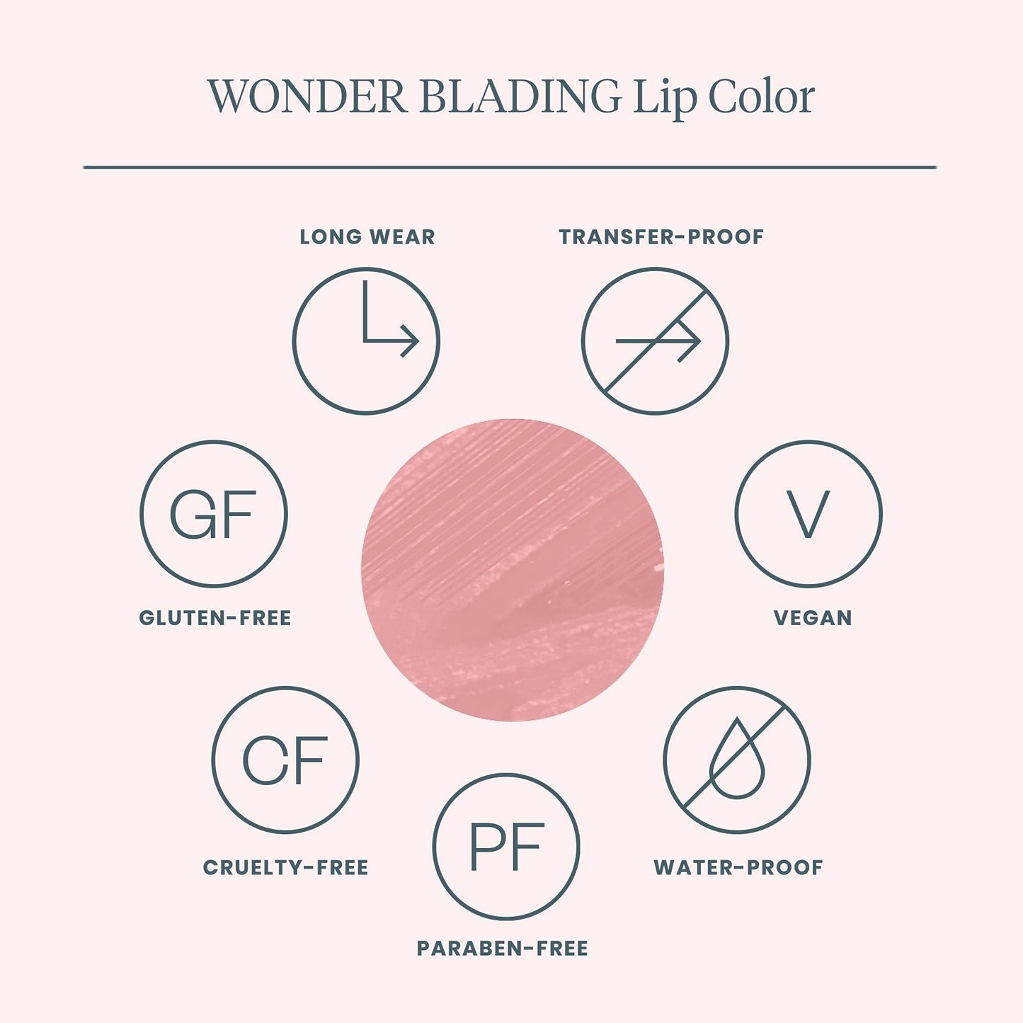 Wonderskin Wonder Blading Lip Stain Peel Off Masque - Long Lasting, Waterproof and Transfer Proof Pink Lip Tint, Matte Finish Peel Off Makeup (First Kiss Masque)