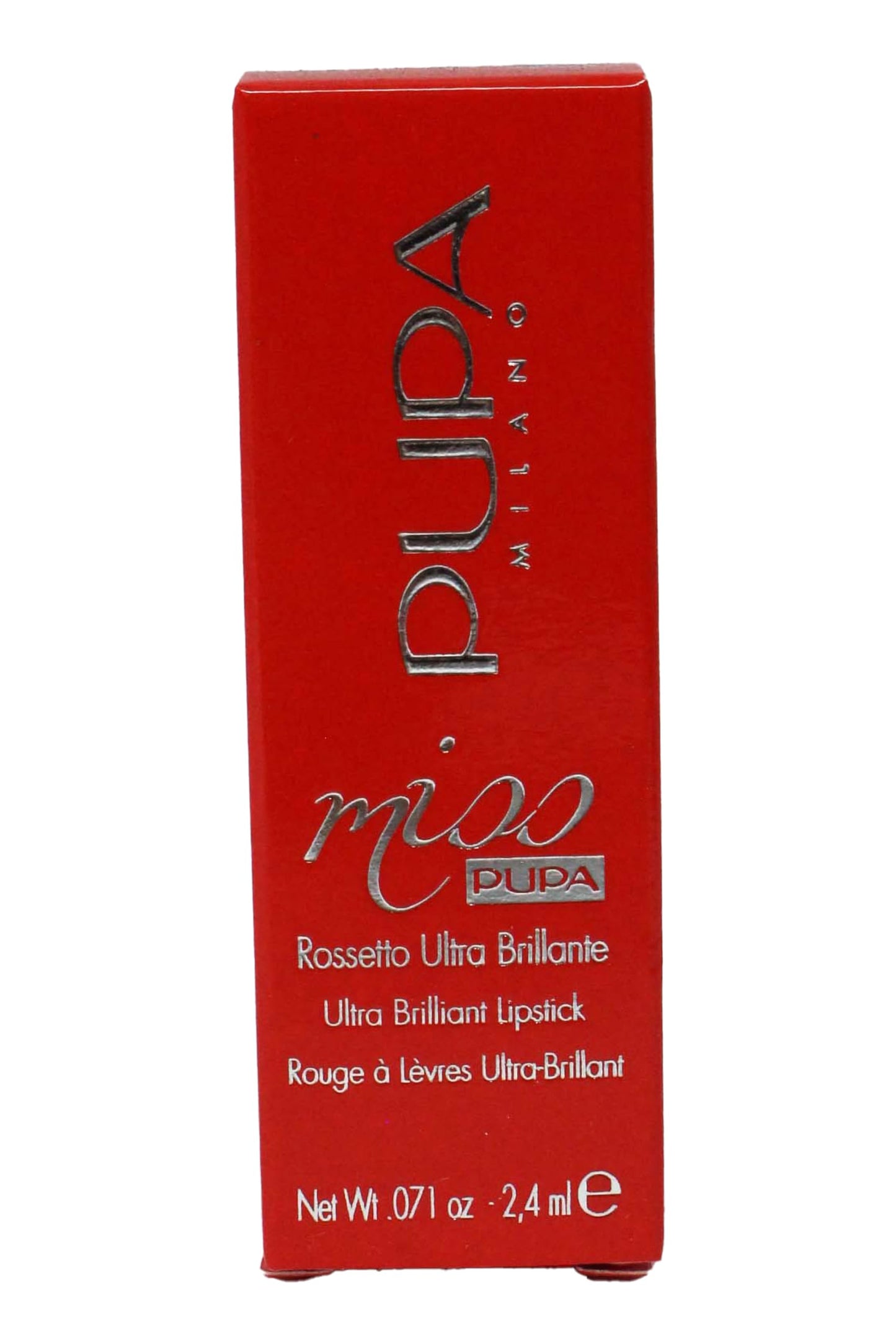 Pupa Milano Miss PUPA Lipstick - Creamy, Ultra Pigmented Color For Lips - Nourishing Formula - Crystal-Effect Lipstick - Ultimate Boost Of Volume And Hydration - No.505/Trues Scarlet - 0.071 Oz.