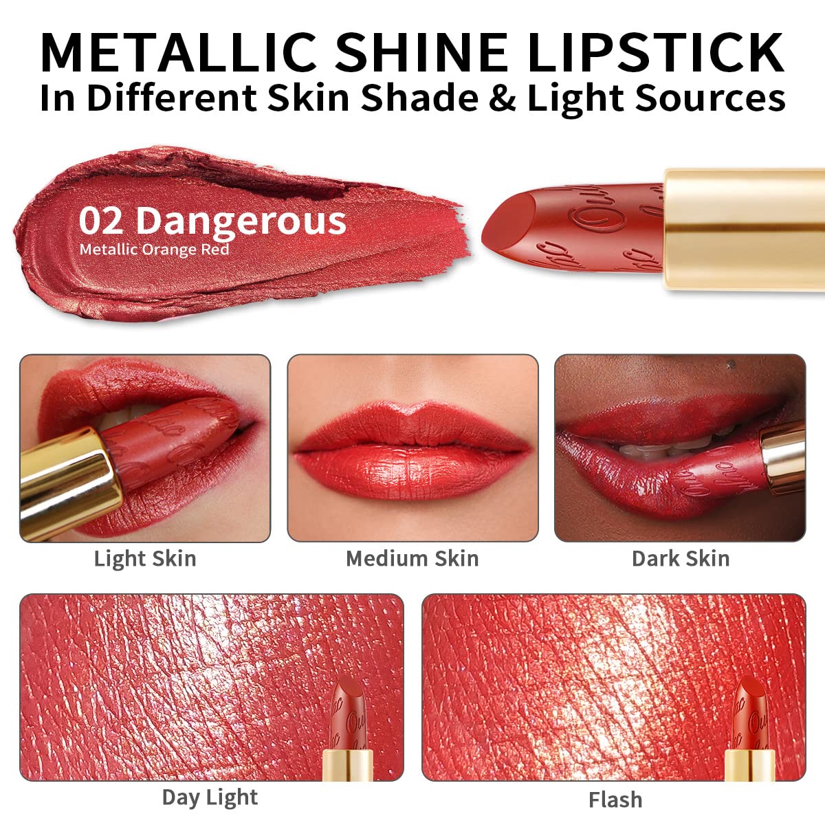 Oulac Sheer White Lipstick for Women, High Impact Lipcolor with Moisturizing Creamy Formula, Vegan Beauty Sheer Shimmer Lipstick, Crystal Veil(27)